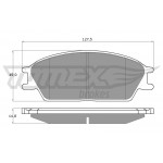 TOMEX Brakes Bremsbelagsatz, Scheibenbremse